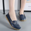 VenusCelia Mocasín Plano Natural Transpirable para Mujer, Azul Marino, 5.5