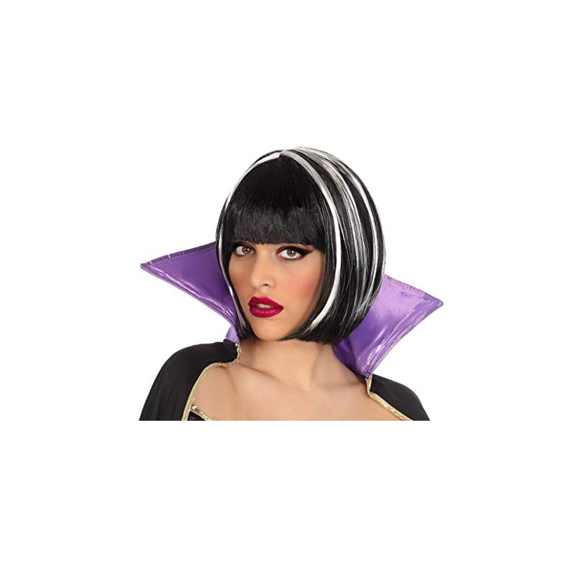 Wig Charleston Black Wick White - Wigs
