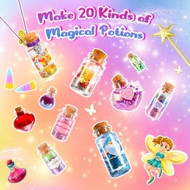 Potion Making Kit Children, Girls Toys Age 5 6 7 8 9 Potions Kit for Kids Fairy Toys for 6-10 Year Olds Girls Magic Christmas Birthday Gifts for Girls Age 6-10 Creative Crafts for Kids Age 5-10