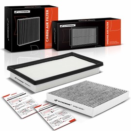 A-Premium 2-PC Engine & Cabin Air Filter with Activated Carbon Compatible with Toyota Corolla 2019 1.8L 2.0L & Lexus ES300h 2018 2.5L, Replace# 1780177050, A008101032