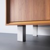 MFV1-AL Furniture Feet, Colour: Aluminium, Square Profile: 40 mm x