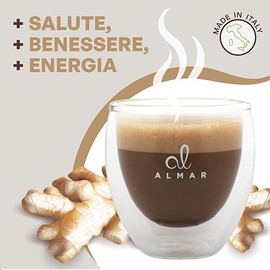 Almar Almar L?slicher Kaffee-Ginseng Zero+, natrliches Ginsengpulver, pflanzliche Inhaltsstoffe, l?slich ohne Zucker, Milchprodukte, Farbstoffe, Zus?tze, 100% hergestellt in Italien C 400-Gramm-Dose
