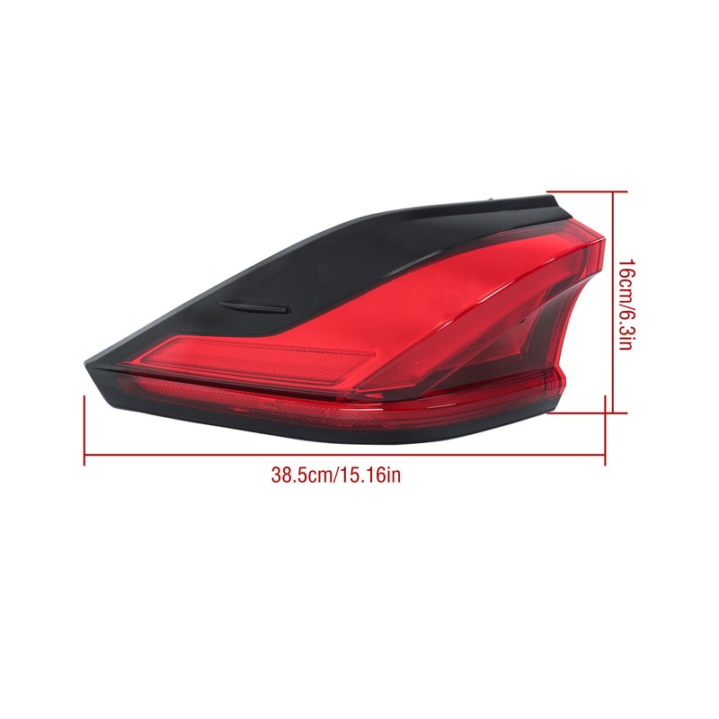 labwork Left Side Outer Tail Light Replacement for Toyota Grand