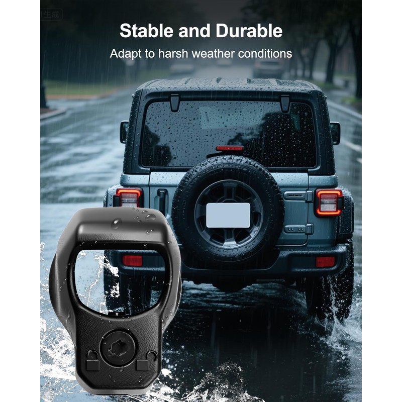 HUFEWU Backup Camera Bezel with Wrench Fit for Jeep Wrangler