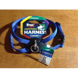 Coastal Pet Size Right Adjustable Nylon Dog Harness (Blue, Extra Small, 12-18 Inch Girth)