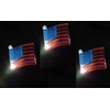 Starry Illuminate 3 PCS Solar White Led American Flag USA