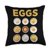 Photo-Realistic Egg Collage Art Throw Pillow