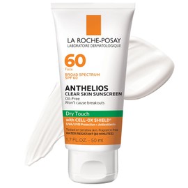 La Roche-Posay - Protector solar Anthelios Clear Skin SPF 60, 1.7 onzas líquidas Oz.