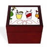 CafePress Tropical Drinks Memory Keepsake Jewelry Box, 5"x5"x3.75"