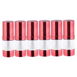 Baluue 6pcs Lotion Press Bottle Travel Bar Soap Container Liquid Makeup Clear Travel Bottles Makeup Travel Containers Vacuum Container Makeup Pump Bottle Travel Soap Container Red Plastic