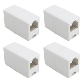 VGOL 4Pcs RJ11 6P4C Coupler Female to Female Adapter for Landline Phone Fax ADSL Modems