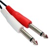 2 x 6.35 mm mono jack plug to RCA plug