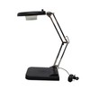 INTSUPERMAI 110V 30X Black Adjustable LED Table Magnifier Lamp Amplification