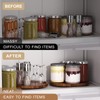 VERTORGAN Lazy Susan Organizer for Kitchen,Bamboo Turntable for Cabinet,Pantry,Vanity,Middle（Brown）