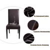 Hooshing 6 Pack Waterproof Dining Chair Covers PU Leather Stretch