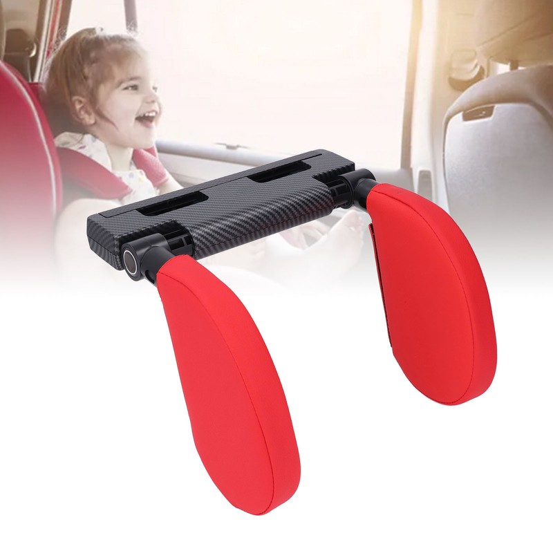 Car Headrest Pillow PU Adjustable Head Neck Support Rest Pillows