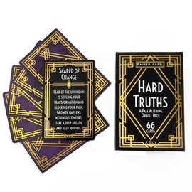 Hard Truths - A Fate Altering Oracle Deck - 66 Enlightening Cards with Meanings to Disrupt Patterns for Realignment and Transformation