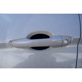 Cupeez for Cars Flat Black Auto Accessory Car Door Handle Scratches Guards Protector Fits Nissan Sentra (4pk)