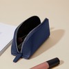 Leatherology Navy Blue Zip Sunglass Case - Structured body for
