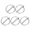sourcing map 5Pcs 1/4" x 1-3/4" Linch Pin with Ring,