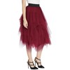Women's Elastic Waist Tutu Princess Tulle Underskirt Pettiskirt - Petticoat