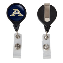 Desert Cactus University of Akron Retractable Badge Holder UA ID Reel with Ticket Clip for Lanyard, Work, School & Office Access