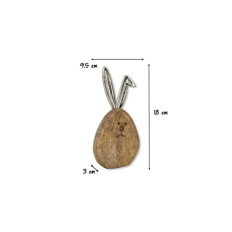 Wooden and Metal Easter Decoration Wooden and Metal Easter Egg