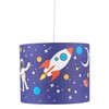 Space Rocket Design Easy Fit Light Shade, Blue Space Ceiling