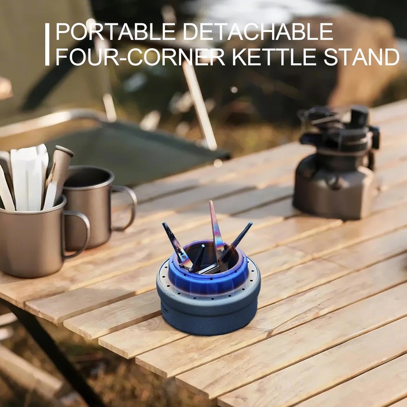 Foldable Alcohol Stove Pot Stand,Stainless Steel Crossing Pot Holder,Camping Kettle