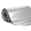 Industrial Utility Diamond Plate Metallic Chrome Finish Vinyl Wrap Underlayer
