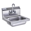 HALLY Stainless Steel Sink for Washing with Faucet, NSF Commercial
