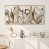 SIGNWIN Framed Canvas Print Wall Art Set Botanical Abstract Earthy
