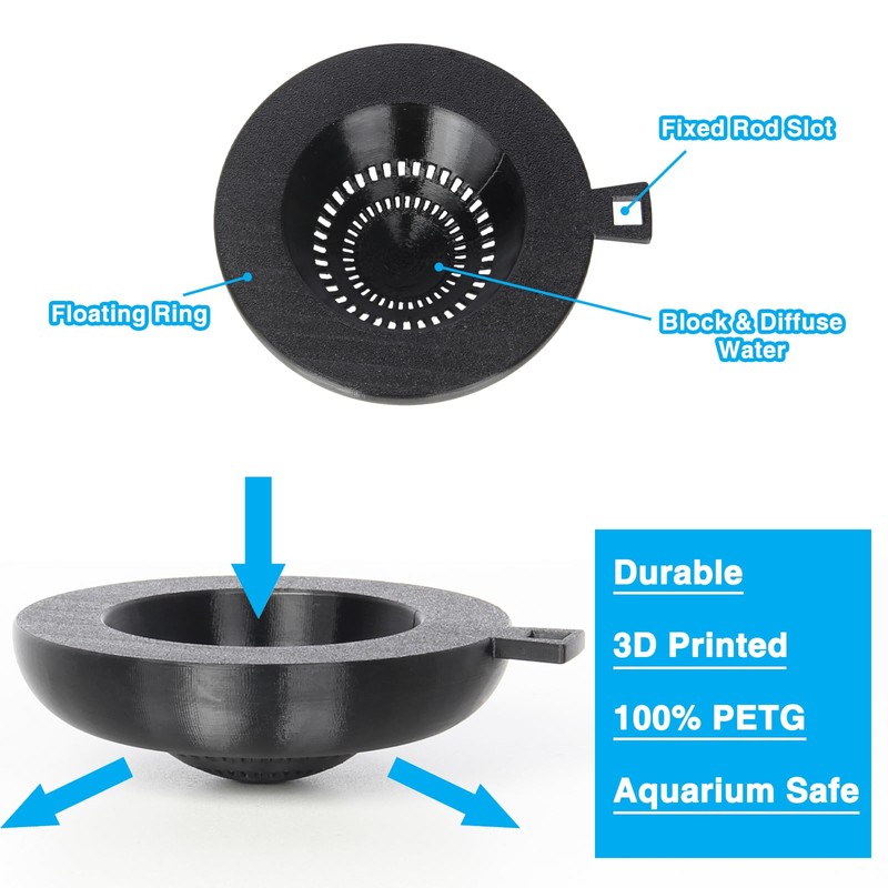 lopeztek Water Flow Controller for Betta Fish Tank, Water Change