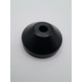 RIVERTONE 45 rpm Record Adapter Black Color Dome solid Aluminum for 7" Inch Vinyl Records