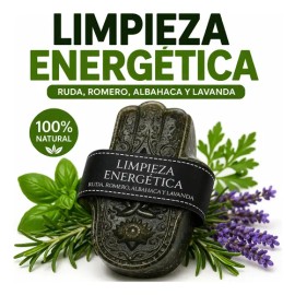 3 Jabones Ruda Romero Albahaca Y Lavanda Limpieza Energética