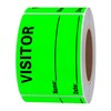 Hycodest Visitor Pass Stickers Identification Labels Fluorescent Label (Green)