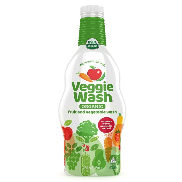 Veggie Wash Organic Fruit and Vegetable Wash Soaker, 32 Fluid Ounce