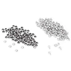 100pcs Rhinestones Rivet Crystal Diamond Inlay Rapid Leathercraft Rivet Spikes for Clothes Jackets Jeans Shoes Bags(#2)