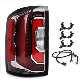 Gefitway Tail Light Assembly Compatible with 2016 2017 2018 GMC Sierra-Left Taillamp Taillights assy outer with Bulbs for 2018 Sierra LED Type, Left Driver Side, OEM: GM2800295 84365930