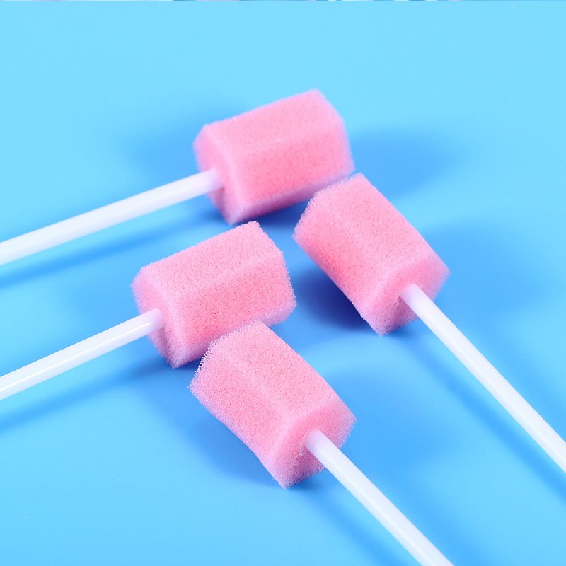 SUPVOX Disposable Oral Care Sponge Swabs Teeth Cleaning Mouth Swabs