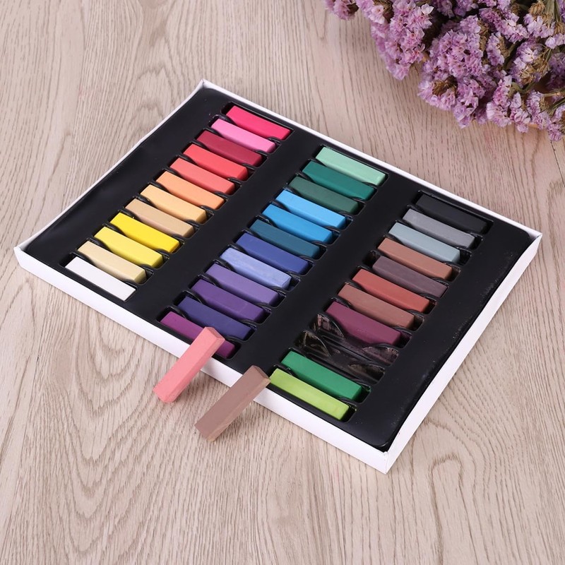 Tizas de Tinte Temporal para Cabello 36 Colores DIY Pastel
