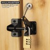 HILLMASTER Self Locking Gate Latch for Wooden Fence with Steel