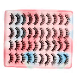 OATIPHO 20pairs Natural False Eyelashes Pack Lashes Makeup Accessories for Women