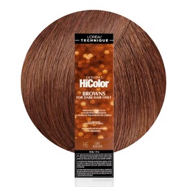 L'OREAL TECHNIQUE HiColor Browns & Blondes Permanent Hair Color - Lifts Dark Hair in One Step Leaving No Brassiness, Rich and Smooth Creme Formula, Intense & Long-Lasting, H6 Light Auburn