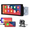 Single Din Car Stereo with Carplay and Android Auto -