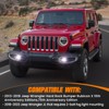 KARSAM White/Amber LED Fog Lights for 2013-2024 Jeep Wrangler JK