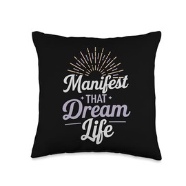 Vision Boarding Manifestation Goal Setting Dream Visualize Throw Pillow