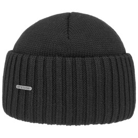 Stetson Northport Cap Merino Wool Made in Italy Unisex Fall Winter Black