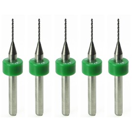 Carbide Drill Bits with 1/8" Shanks for Metal Aluminum Plastic Acrylic Wood Carbon Fiber Mini Small (#72 .025")