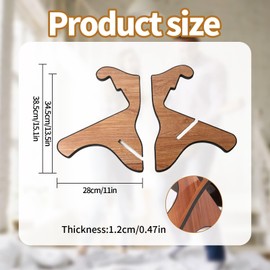 DYUEE Wooden Guitar Stand Floor Wooden X-Frame Sturdy Instrument Stand Portable String Instrument Holder Non-Slip Guitar Rack with Soft Sponge Covering Edges for Acoustic Classical Bass Guitars